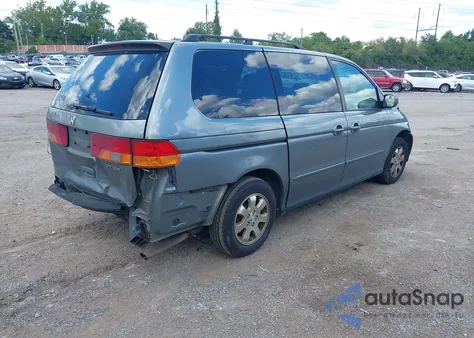 2002 Honda Odyssey Ex из США, поврежденный, VIN 2HKRL18602H515843